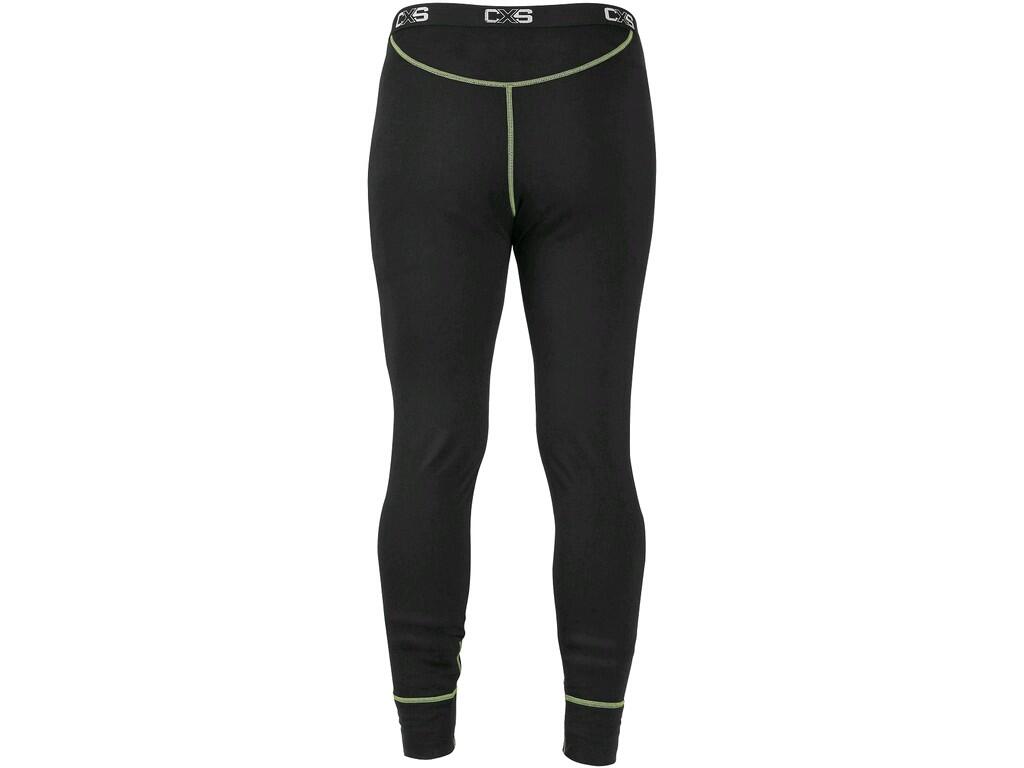 Spodky CXS REWARD, funkčné, detské, čierno-zelené, veľ. 150